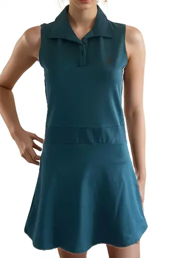 Matchpoint Women Athletic Apparel for racquet sports- Tennis, Badminton,Pickle ball -  Full Dress-V Neck